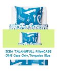 002.725.62 Ikea Talangfull Pillowcase Turquoise Blue White Sports Key Skate Ball