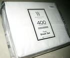 008889516018 Nip Wamsutta Solid White Cotton Sateen Deep Fitted