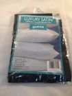 013838771714 Unbranded Luxury Satin Zippered Pillow Protector Black Queen