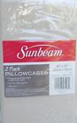 022143565284 Sunbeam Pack Standard Microfiber Pillowcases Fog Light Brown