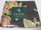 028828182043 Ralph Lauren Rare Charleston Black Floral Flat Sheet