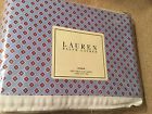 028828311443 Ralph Lauren 100 Cotton Studio Foulard Seaview Blue Twin Flat Sheet 1st Q