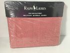 028828351449 Ralph Lauren Gingham Red Twin Size Flat Sheet