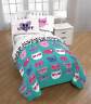 032281236342 Limited Too Kitten Me Teal Twin Comforter And