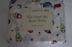 041808556566 Peanut Ollie Twin Sheet Set Space Bears Threadcount