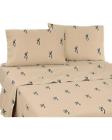 07172100012brn Browning Buckmark Queen Sheet Set Brown One Size 730733113806