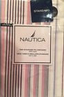 085989475469 Nautica Greenwich Pink Blue Striped Standard Pillowcases Nip
