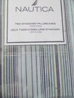 085989549450 Nautica Seagrove Multi Striped Standard Pillowcase Pair Nip