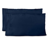 0e-9w6o-oxkc Cosy House Collection Pillowcases King Size Navy Blue 689720380410