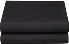 108072-ft-qbl Luxury Queen Fitted Sheet Brushed Microfiber Black 877512001456