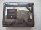 109.99 Croft Barrow Damask Stripe Calking Sheet Set Gray 100 Cotton Sateen 4pc