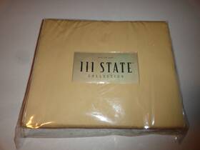111 State 709690130331 New Gold King Flat Sheet 400tc By 100% Cotton Luxury Sateen