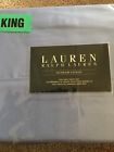 115retail Ralph Lauren 100 King Beautiful Blue Color300 Thread Count Sheet Set