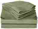 Sgqnshst1000 117420 Simple Luxury 1000 Thread Count Egyptian Cotton Stripe Sheet Set Color Sage Size 855031018254