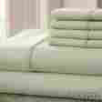 1200cvc Hotel New York Textiles Luxurious 6 Piece 1200 Thread Count Queen Sheet Set Sage 712324150087