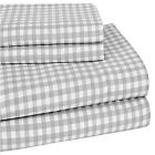 1487146 Elite Harvard Twin Grey Cotton Gingham Sheet Set 655385984768 1487146 Elite Harvard Twin Grey Cotton Gingham Sheet Set 655385984768