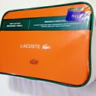 16180138 Lacoste Flame Orange Brushed Twill Full Sheet Set Wrinkle Resistant