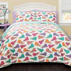 16t000384 Lush Decor Canvas Shoes Quilt Set By Turquoise 848742048092