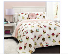 16t000405 Lush Decor Cupcake Ice Cream Quilt Set By New Full