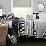 16t002786 Lush Decor Llama Stripe Quilt Set By
