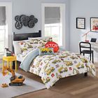 17015beddtwnmul Waverly Under Construction Reversible Kids Comforter Set By