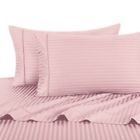 1744221112812 Royal Tradition Egyptian Cotton Count Sateen Stripe Damask Pillowcases Set