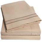 1800tc-brite-parent Sweet Home Collection Thread Count Piece Microfiber Bed Sheets Set