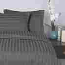 195rw-stripe-dvt-king-gray Elegant Comfort 1500 Thread Count Damask Stripes Egyptian Quality Luxurious 053176596471