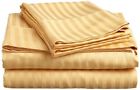 20-gs-001 Pcs Bed Sheet Gold Stripe Size Deep Pocket 20-gs-001 Pcs Bed Sheet Gold Stripe Size Deep Pocket