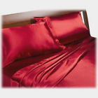 201531 Landmark Red Satin Bed Sheet