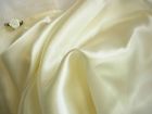 20154 Landmark Ivory Satin Bed Sheet Pillowcase Set Queen Size Silk Soft Polyester New