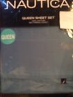 209641 Nautica Home 4 Pc Queen Sheet Set Caribbean Blue 300 Tc Nip 100 Cotton Solid 883893375284