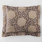 220.00 Tarsia Sferra Pillow Sham Std Gold Silver Retail 608381100700