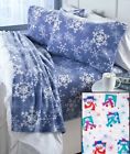 2250967 Afoyft Snowman King Size Cozy Fleece Sheet Set Bed Holiday
