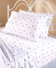 273318-6zqe-anc Unbranded Queen Sheet Set White Blue Green Anchors Coastal Nautical