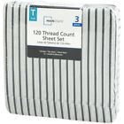 300001428347 Mainstays Twin Piece Thread Count French Stripe Sheet 300001428347 Mainstays Twin Piece Thread Count French Stripe Sheet