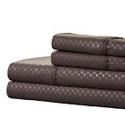 3061 Sheets Set Of Queen Size Brushed Microfiber Chocolate 619281303061