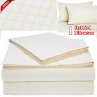 3171993221080 Amazonbasics Bed Sheet Set Twin Xl Yellow Scallop