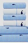 32616170 Coastal Collection Pc Nautical Whales Queen Sheet Set