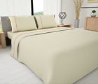33016 Livingston Home Novelty Bedding Thread Count Egyptian Cotton Blend Solid