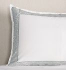 3502 Sferra Italy Embroidered Long Staple Cotton Percale Pillow Sham Camena
