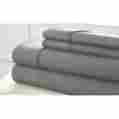 1emssohg-plt-ck 4-piece Amrapur Overseas Soho Embossed Sheet Set California King Size Platinum 645470123790