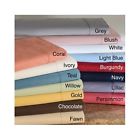 3pcstwin 400 Count Thread Hemstitch Navy Set Cotton Sheet Sateen Pillow Solid