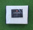 400611843797 Chaps Beauport Sheet Set Stripes Ivory Cotton King