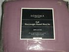 400888796185 Sonoma Piece Heavyweight Flannel Sheet Set Solid Purple