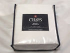400952345875 Chaps Home Queen Sheet Set Bancroft Solid White