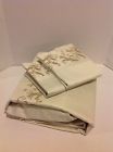 H202488 400tc Embroidered Queen Scroll Mackie Ivory Sheets Bob