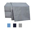 401ss024gry Design Weaves Microfiber Bed Sheet Set Deep Pocket Grey Queen