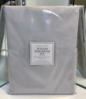 414101470004 Restoration Hardware Italian Paradigm Percale Pillowcases King Ash