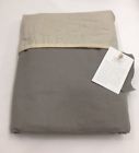 414184570004 Restoration Hardware Sateen Flat Sheet Cal King Fog